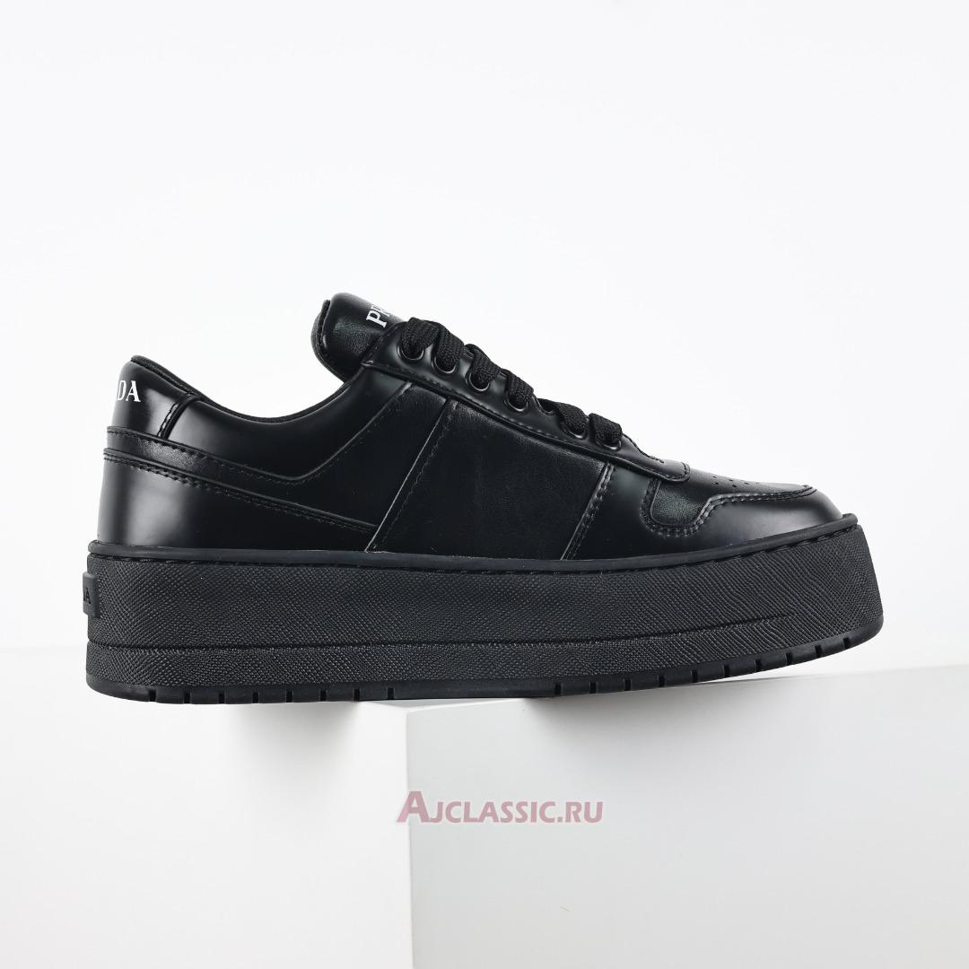 New Prada Downtown Bold Leather Sneakers "Black" 1E792M_3LPF_F0002_F_050 Shoes