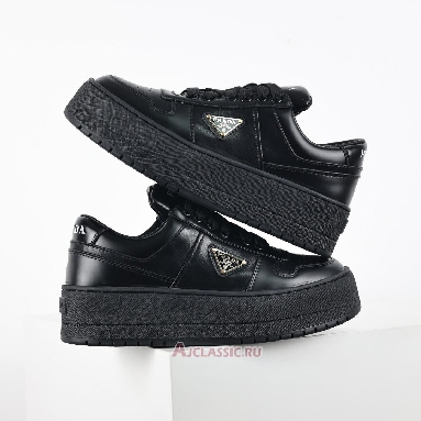 Buy Prada Downtown Bold Leather Sneakers Black Black 1E792M_3LPF_F0002_F_050 Quality Reps Replicas Shoes