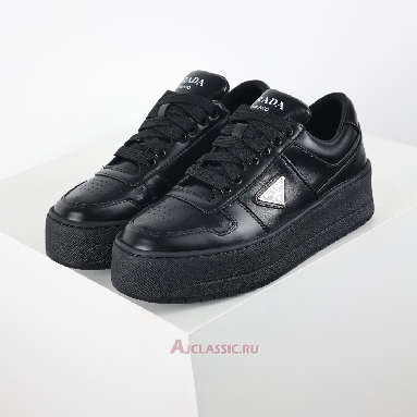 Buy Prada Downtown Bold Leather Sneakers Black Black 1E792M_3LPF_F0002_F_050 Quality Reps Replicas Shoes
