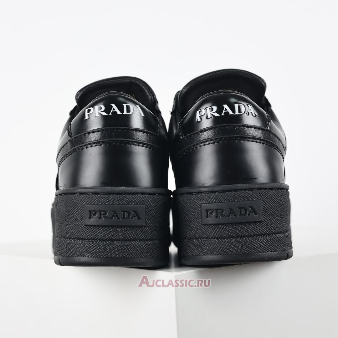 New Prada Downtown Bold Leather Sneakers "Black" 1E792M_3LPF_F0002_F_050 Shoes