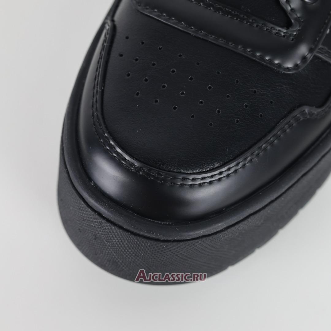 New Prada Downtown Bold Leather Sneakers "Black" 1E792M_3LPF_F0002_F_050 Shoes