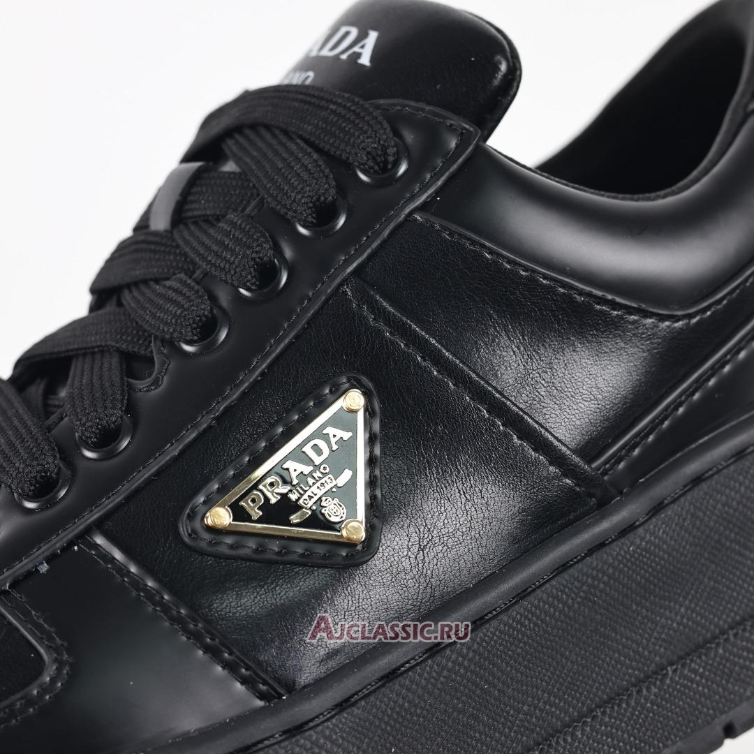 New Prada Downtown Bold Leather Sneakers "Black" 1E792M_3LPF_F0002_F_050 Shoes