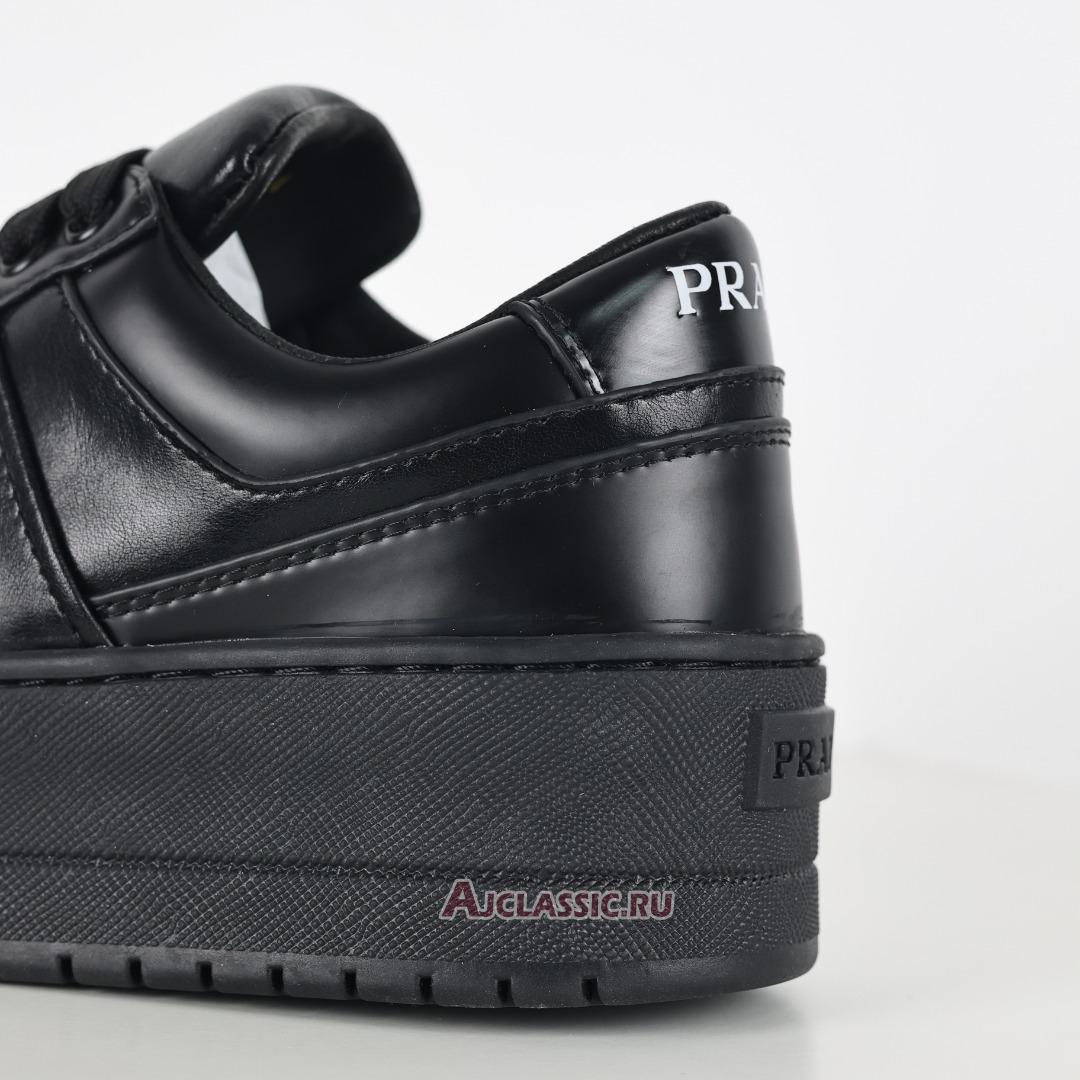 New Prada Downtown Bold Leather Sneakers "Black" 1E792M_3LPF_F0002_F_050 Shoes