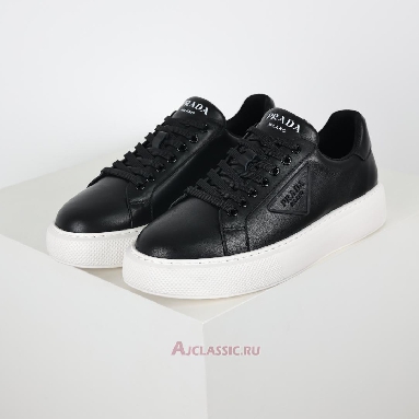 Buy Prada Macro Leather Sneakers Black White Black 4E3560_A21_F0002-2 Quality Reps Replicas Shoes
