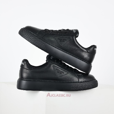Buy Prada Macro Leather Sneakers Black Black 4E3560_A21_F0002-3 Quality Reps Replicas Shoes