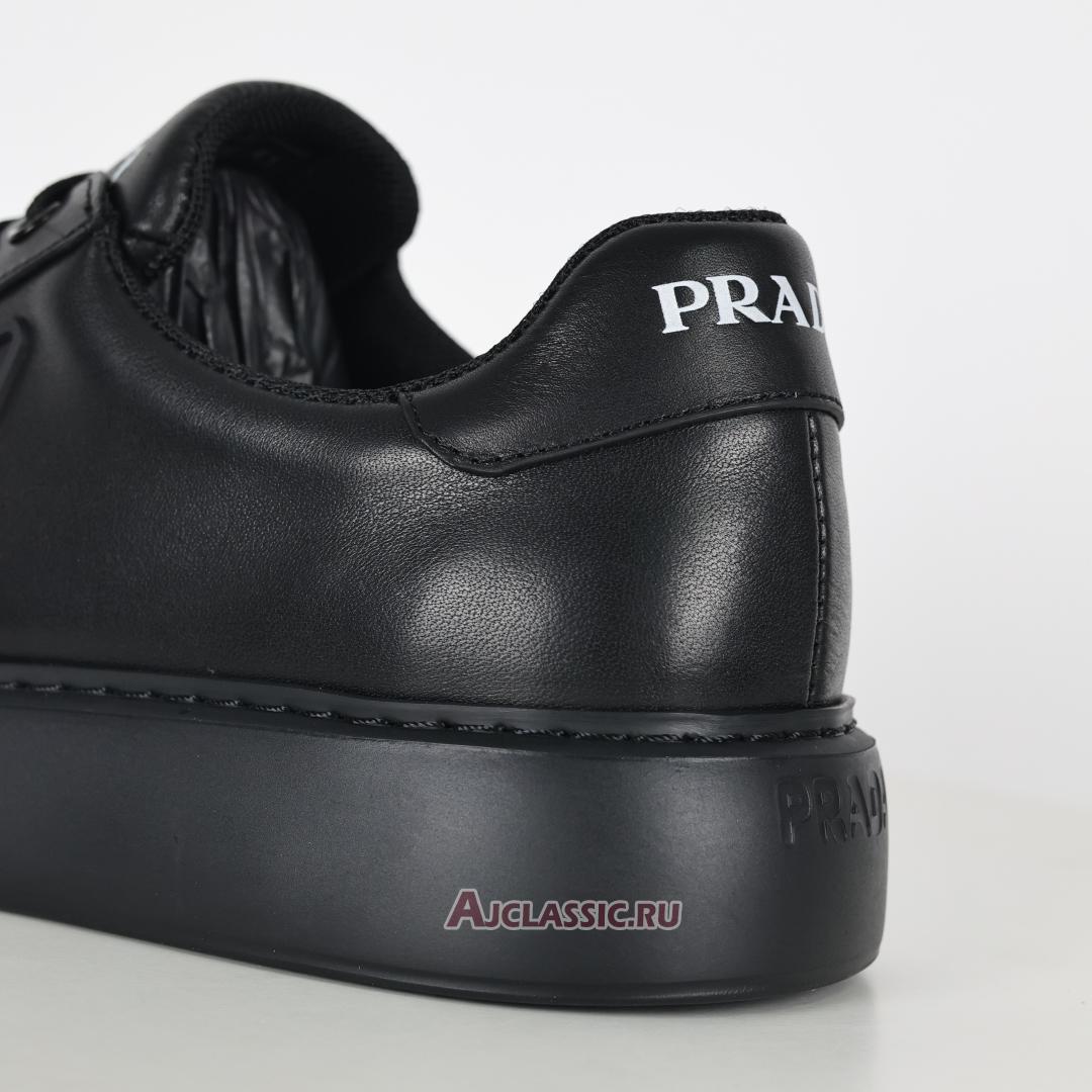 New Prada Macro Leather Sneakers "Black" 4E3560_A21_F0002-3 Shoes