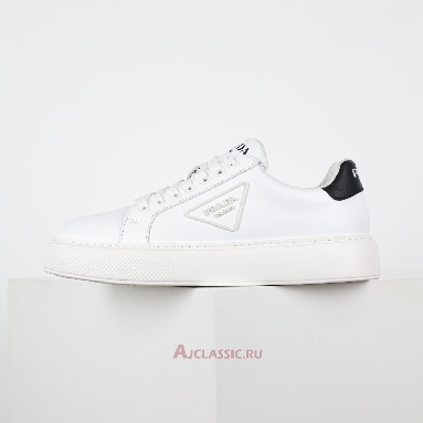 Buy Prada Macro Leather Sneakers White Black White 4E3583_3G4I_F0964-2 Quality Reps Replicas Shoes