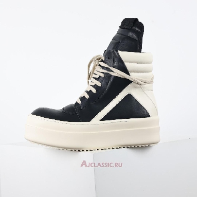 Buy Rick Owens Hollywood Mega Bumper Geobasket High Black Milk Black RU01E5868LCO-911 Quality Reps Replicas Shoes