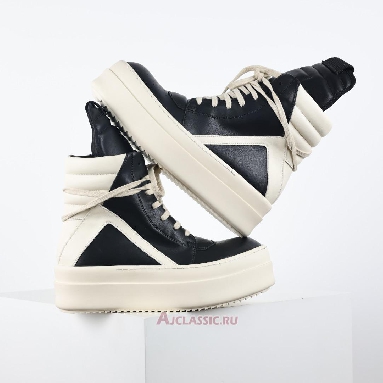 Buy Rick Owens Hollywood Mega Bumper Geobasket High Black Milk Black RU01E5868LCO-911 Quality Reps Replicas Shoes
