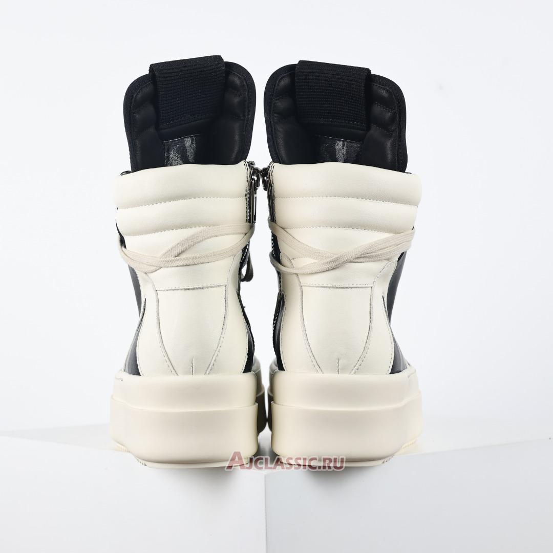 New Rick Owens Hollywood Mega Bumper Geobasket High "Black Milk" RU01E5868LCO-911 Shoes