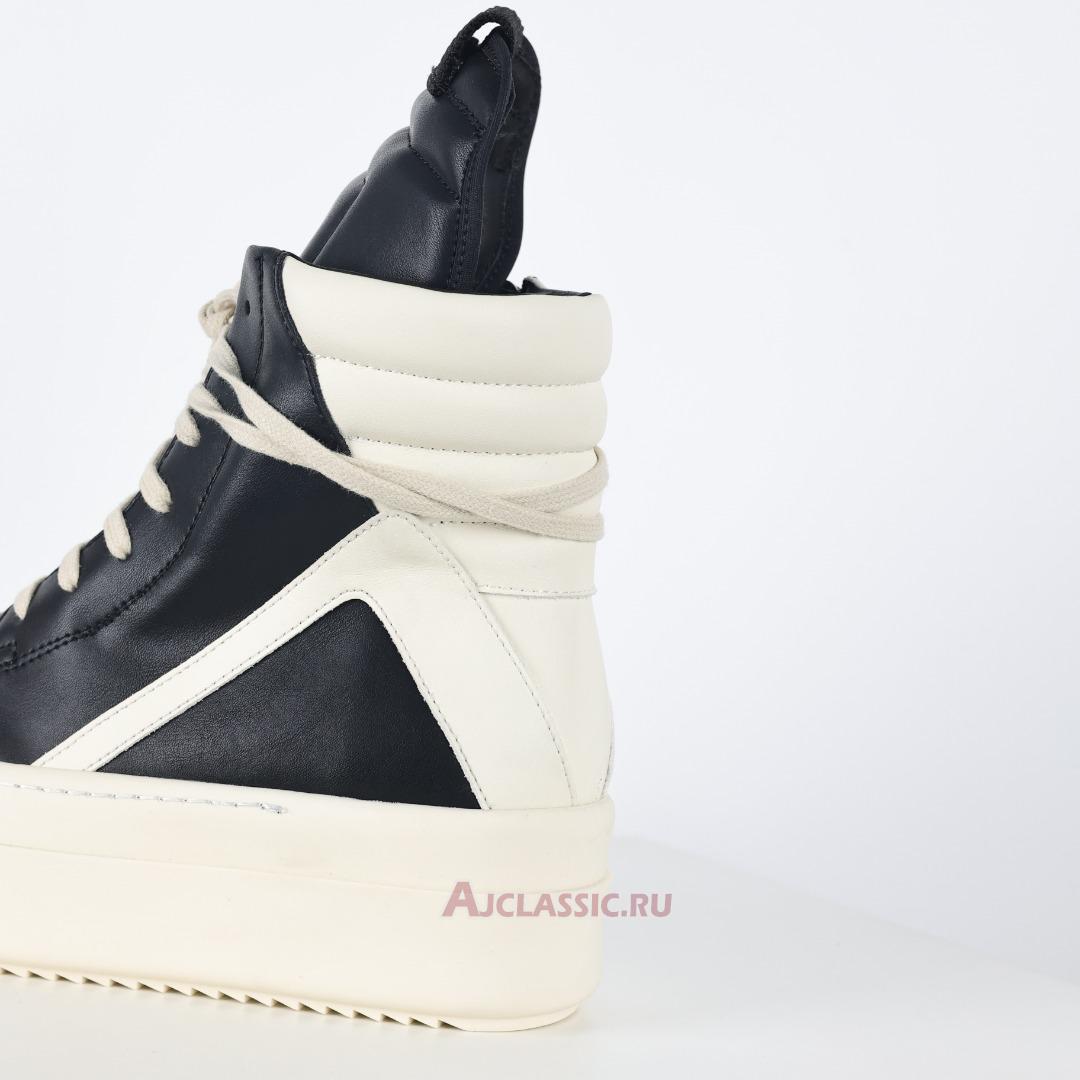 New Rick Owens Hollywood Mega Bumper Geobasket High "Black Milk" RU01E5868LCO-911 Shoes
