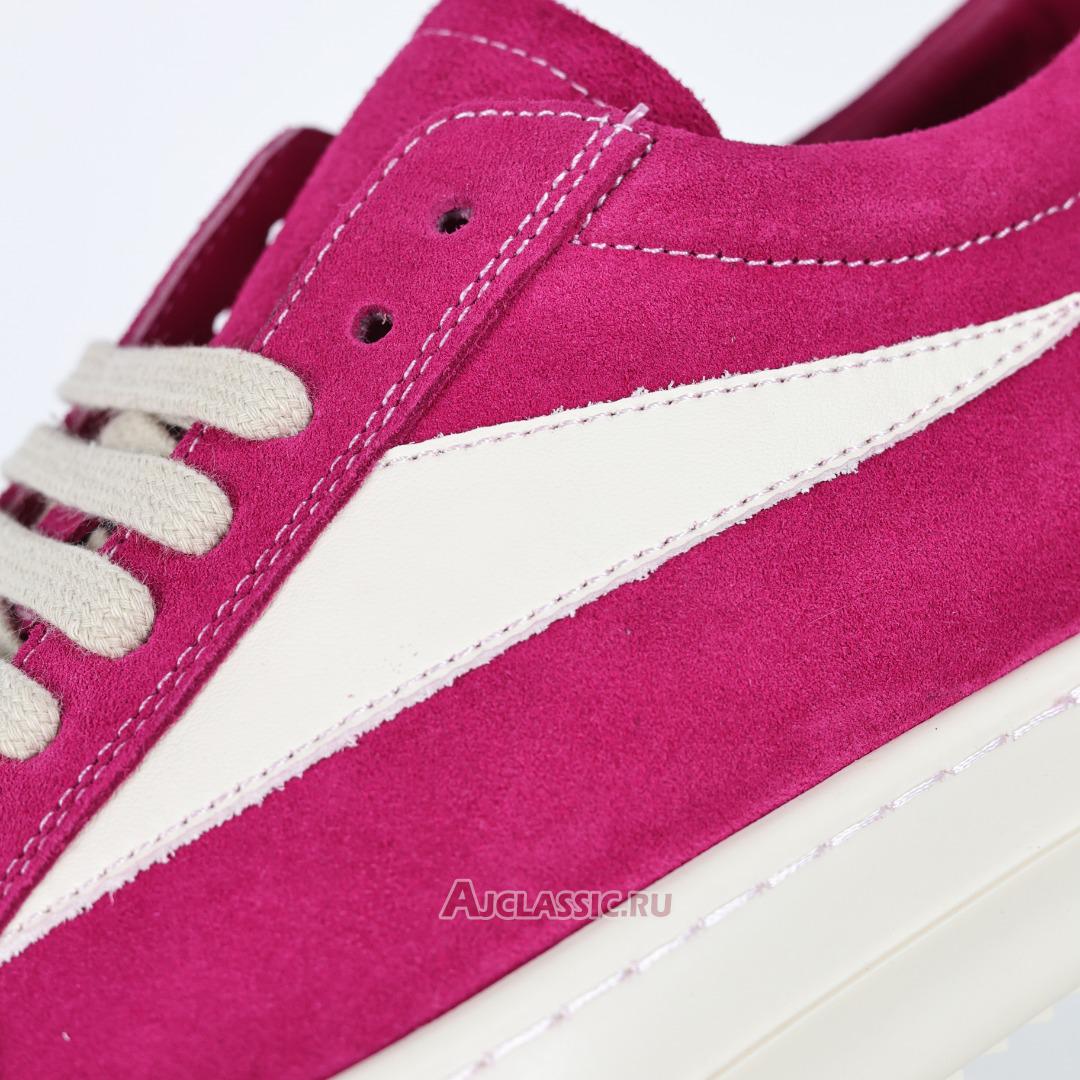 New Rick Owens EDFU Suede Leather Vintage Low "Hot Pink" RP01C5888LVSLPO-1311 Shoes