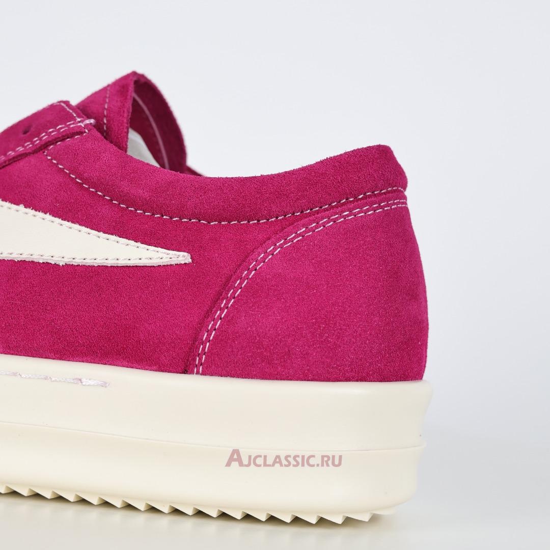 New Rick Owens EDFU Suede Leather Vintage Low "Hot Pink" RP01C5888LVSLPO-1311 Shoes