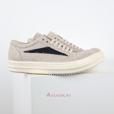 Buy Rick Owens EDFU Suede Leather Vintage Low Milk Black Beige RU02C7897-LVSLPO-1191 Quality Reps Replicas Shoes