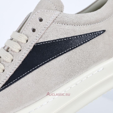 Buy Rick Owens EDFU Suede Leather Vintage Low Milk Black Beige RU02C7897-LVSLPO-1191 Quality Reps Replicas Shoes