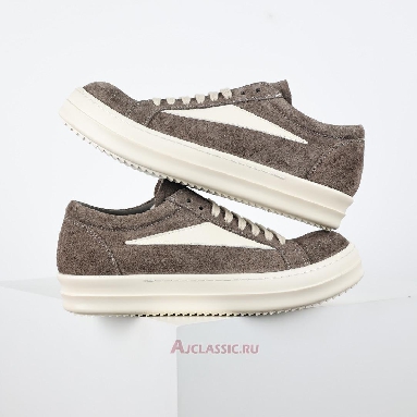 Buy Rick Owens EDFU Suede Leather Vintage Low Dust Milk Brown RU01C4897 LVSLPO-3411 Quality Reps Replicas Shoes