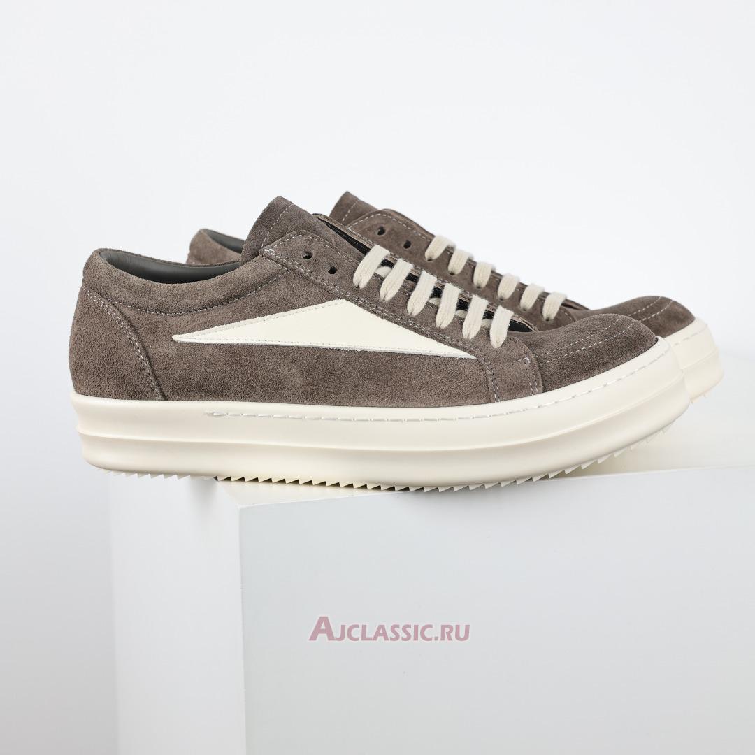 New Rick Owens EDFU Suede Leather Vintage Low "Dust Milk" RU01C4897 LVSLPO-3411 Shoes