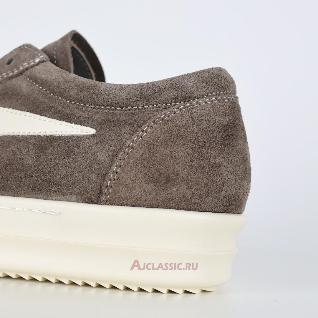 New Rick Owens EDFU Suede Leather Vintage Low "Dust Milk" RU01C4897 LVSLPO-3411 Shoes