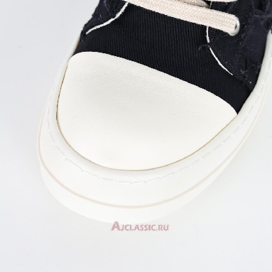 Buy Rick Owens DRKSHDW Fogachine Slashed Stretch Denim Low Black Milk Black DU01B7802SBSLH-911 Quality Reps Replicas Shoes