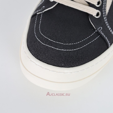 Buy Rick Owens DRKSHDW Hollywood Vintage Low Canvas Black Milk Black DU01E3803CVSLVS-911 Quality Reps Replicas Shoes
