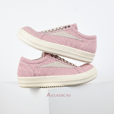 Buy Rick Owens EDFU Vintage Low Canvas Faded Pink Pink DU01C6803DQLVS-6381 Quality Reps Replicas Shoes