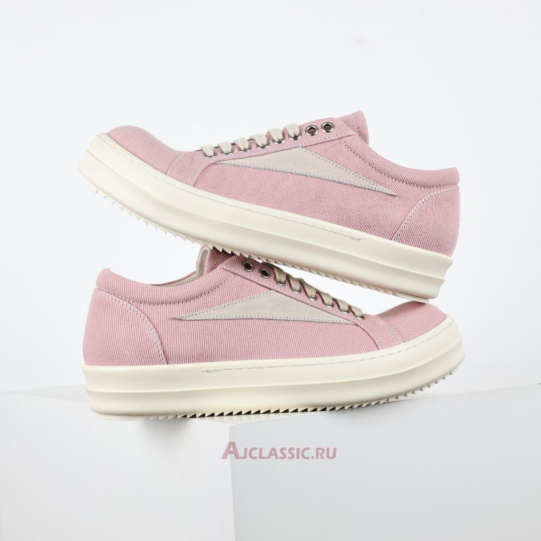 New Rick Owens EDFU Vintage Low Canvas "Faded Pink" DU01C6803DQLVS-6381 Shoes