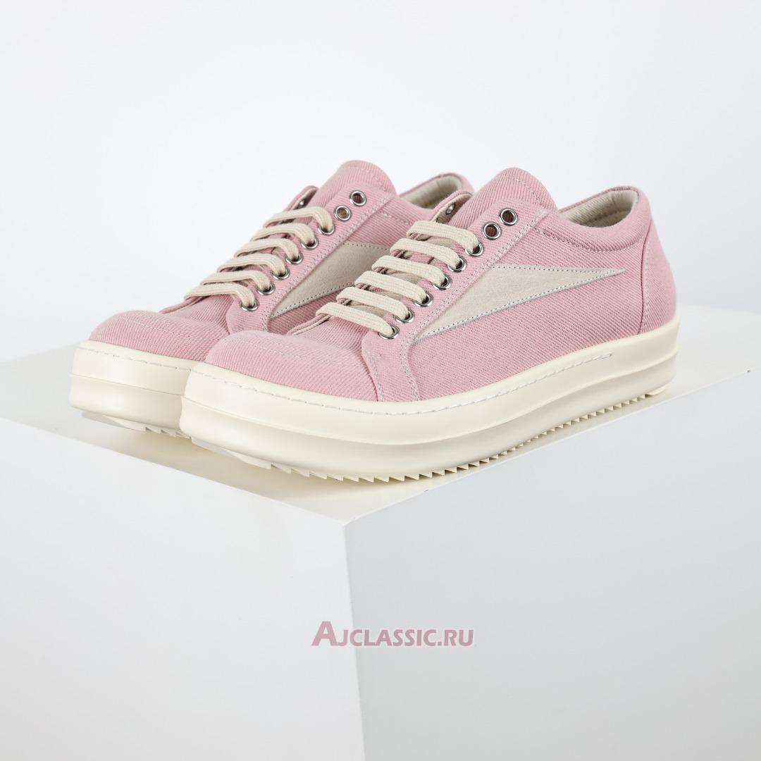 New Rick Owens EDFU Vintage Low Canvas "Faded Pink" DU01C6803DQLVS-6381 Shoes