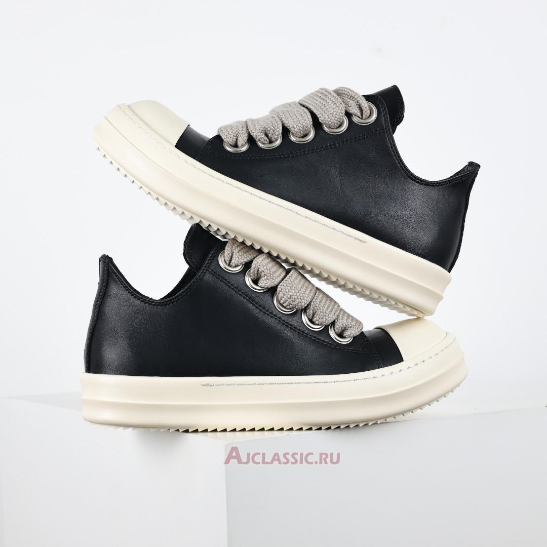 New Rick Owens EDFU Runway Low "Black Milk" RR01C4893LPOW2-911 Shoes