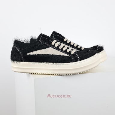 Buy Rick Owens Ponyhaair Vintage Low Black Milk Black RR01D3897LHLLVS-911 Quality Reps Replicas Shoes
