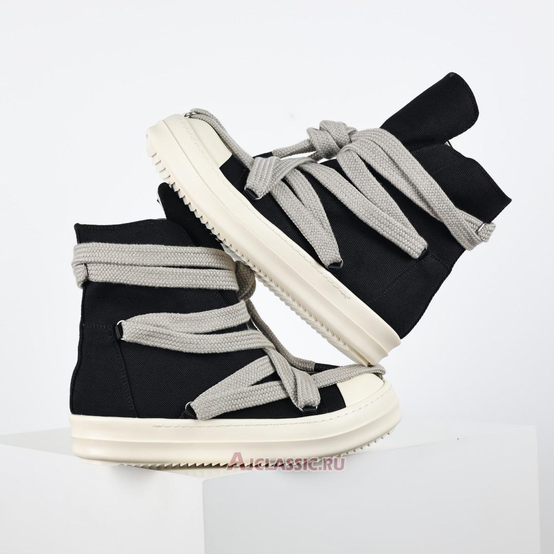 New Rick Owens DRKSHDW Luxor Hexa High "Black Milk" DU02C5805DOW2-9811 Shoes