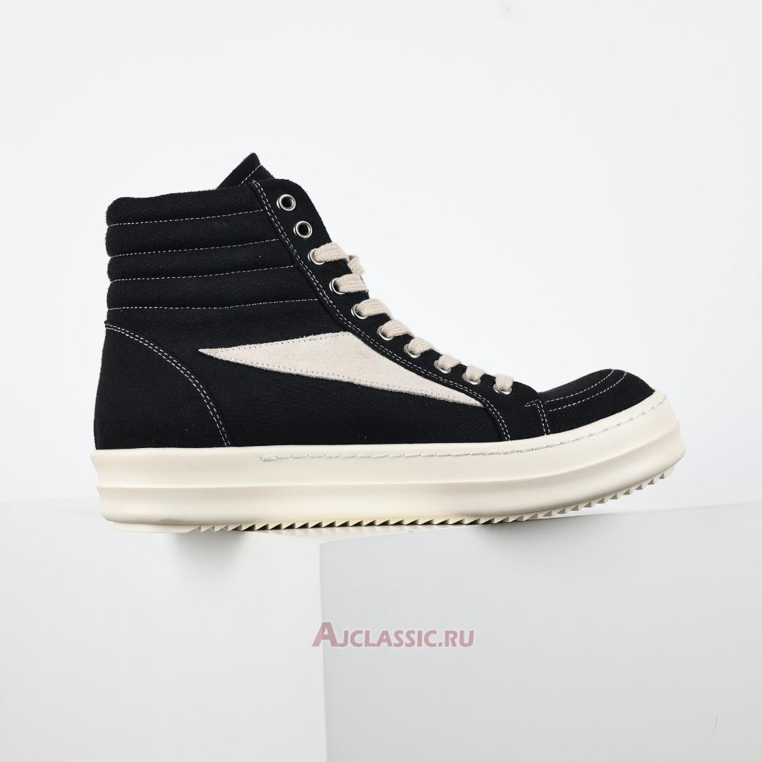 New Rick Owens Porterville DRKSHDW Vintage High "Black Milk" DU02D2810 DOLVS-911 Shoes