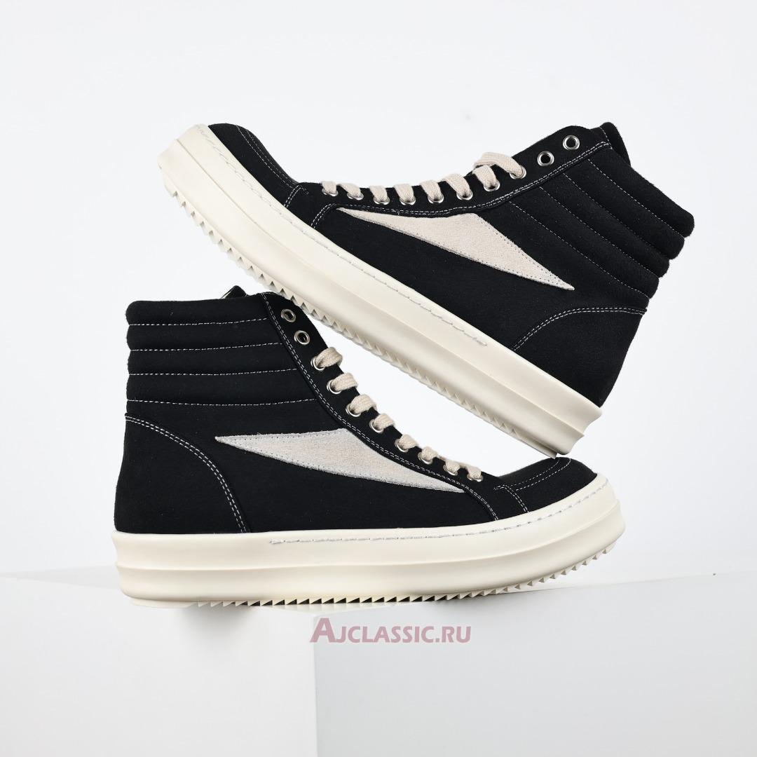 New Rick Owens Porterville DRKSHDW Vintage High "Black Milk" DU02D2810 DOLVS-911 Shoes