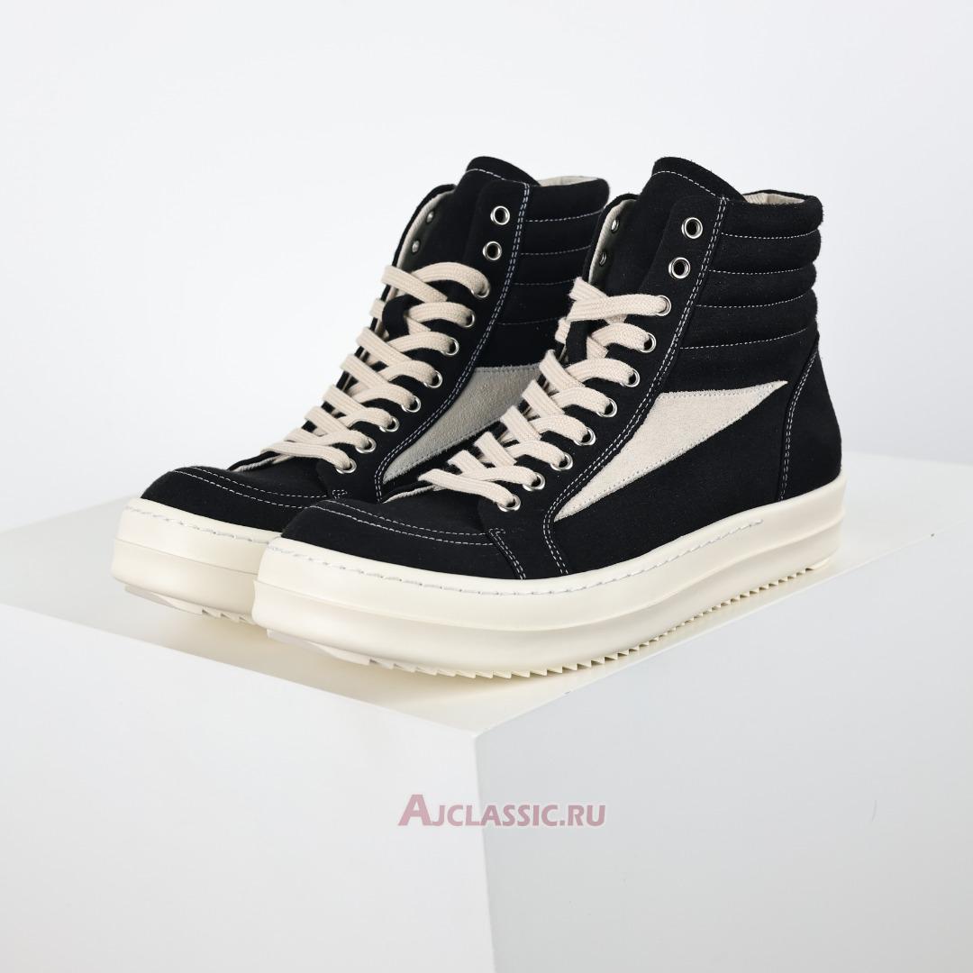 New Rick Owens Porterville DRKSHDW Vintage High "Black Milk" DU02D2810 DOLVS-911 Shoes