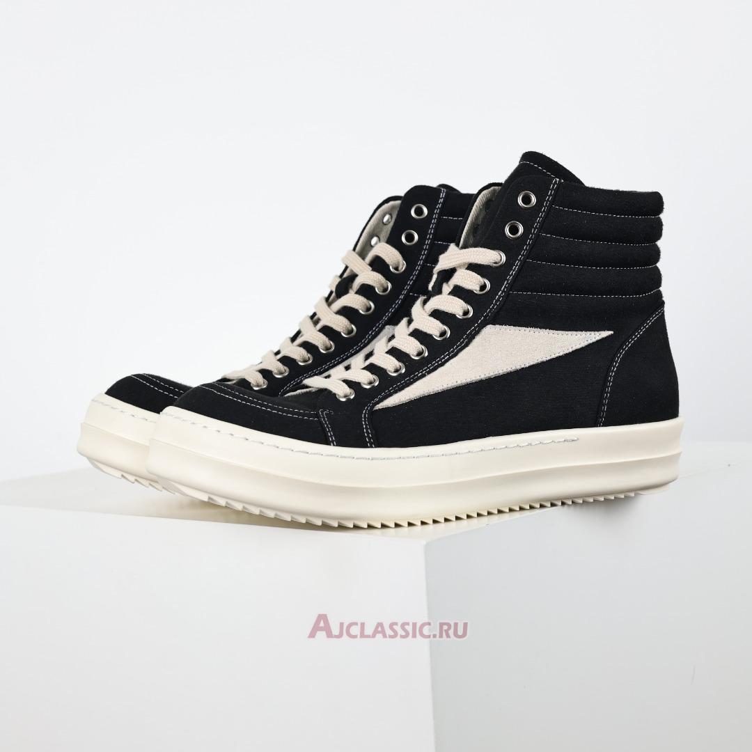 New Rick Owens Porterville DRKSHDW Vintage High "Black Milk" DU02D2810 DOLVS-911 Shoes