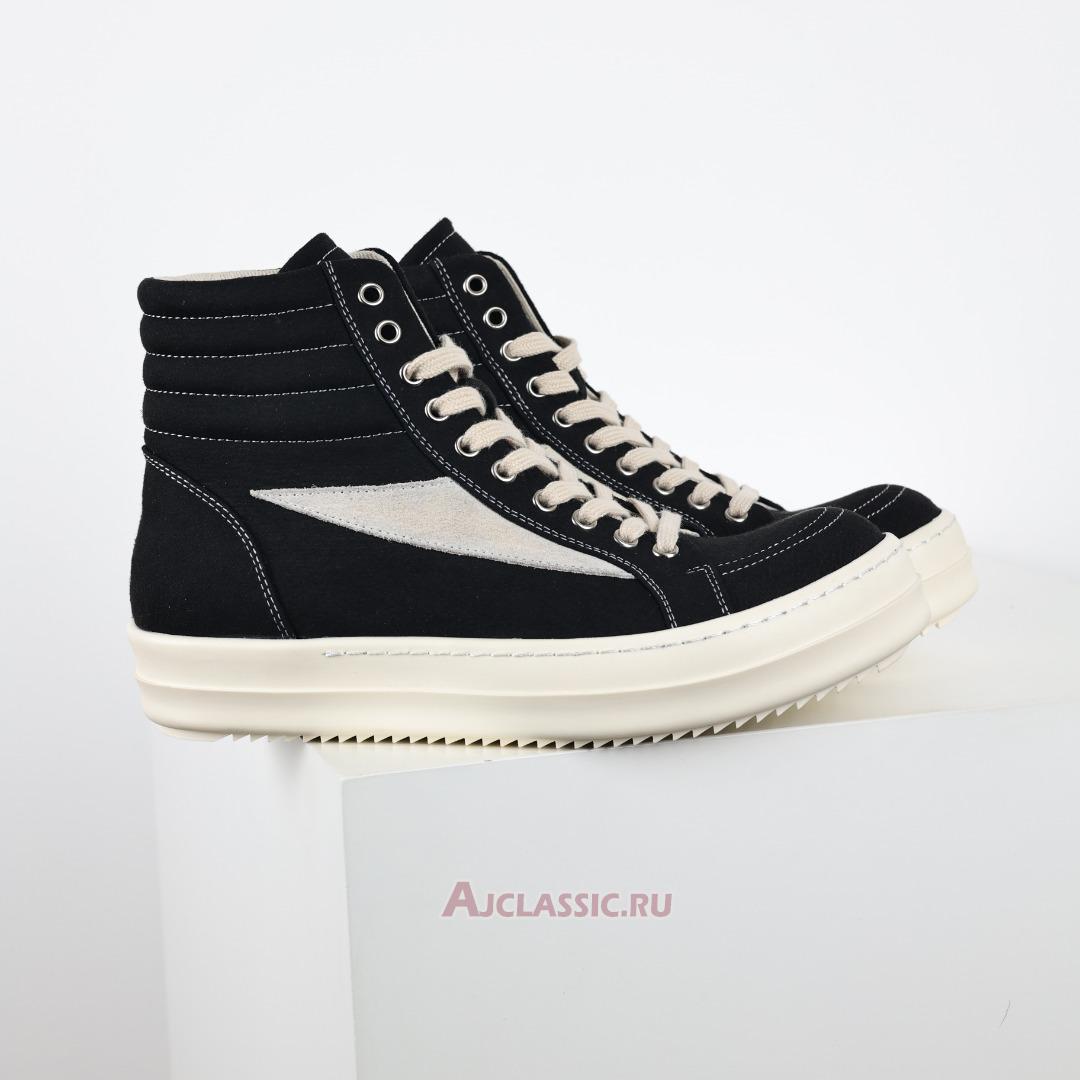 New Rick Owens Porterville DRKSHDW Vintage High "Black Milk" DU02D2810 DOLVS-911 Shoes