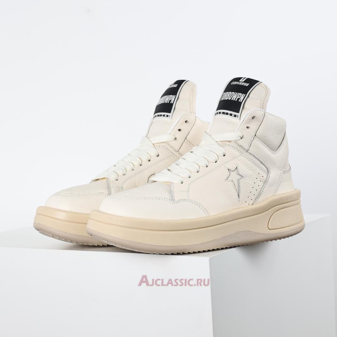 New Rick Owens x DRKSHDW TURBOWPN Mid "Egret" 172343C-2 Shoes