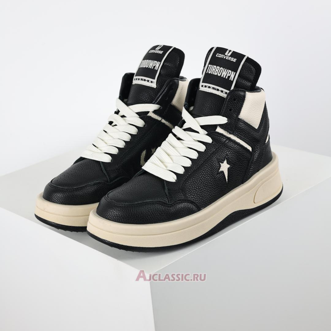 New Converse x Rick Owens DRKSHDW TURBOWPN Mid "Black Cloud Cream" DC02BX945CA03R0-921 Shoes