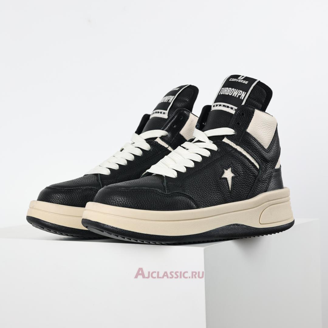 New Converse x Rick Owens DRKSHDW TURBOWPN Mid "Black Cloud Cream" DC02BX945CA03R0-921 Shoes