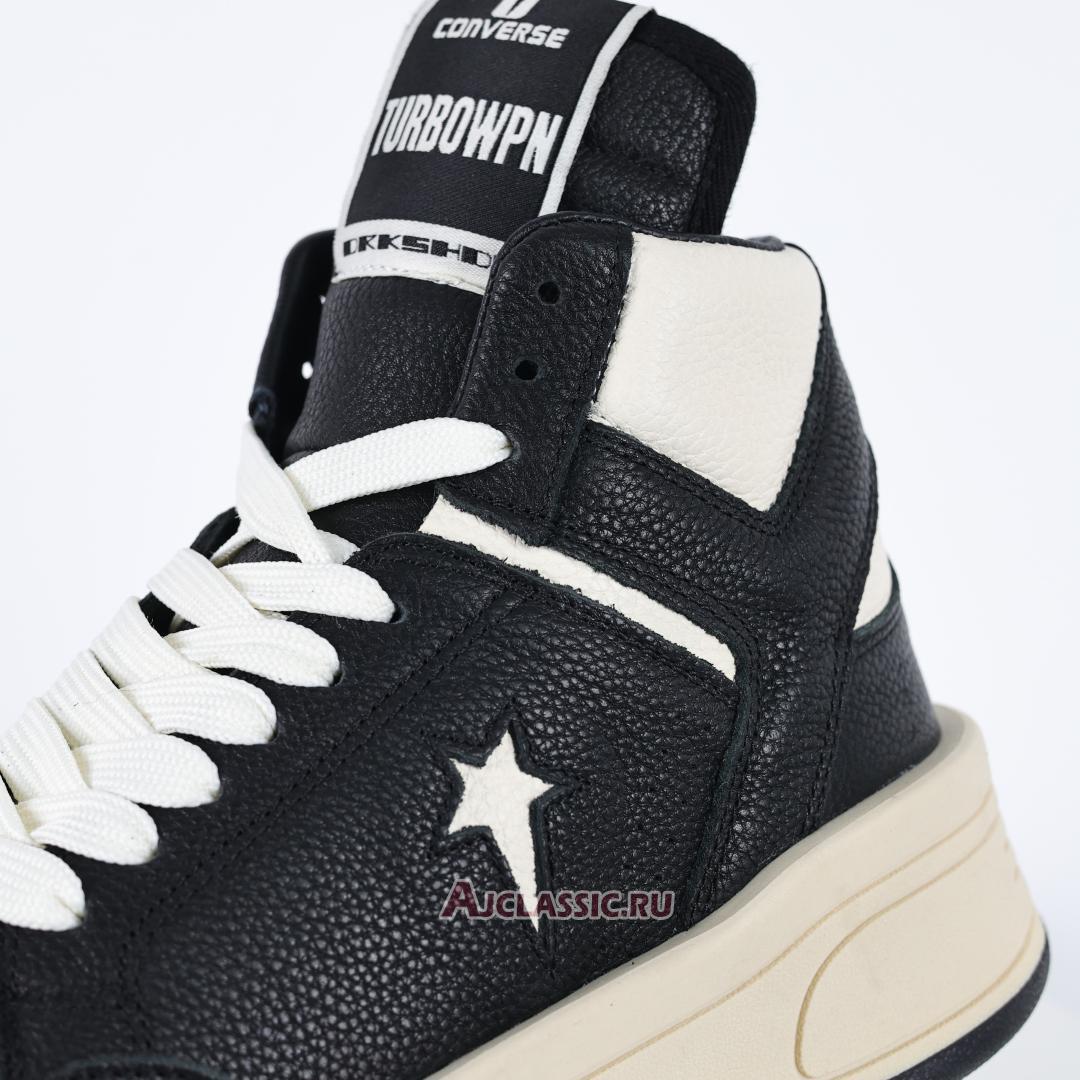 New Converse x Rick Owens DRKSHDW TURBOWPN Mid "Black Cloud Cream" DC02BX945CA03R0-921 Shoes