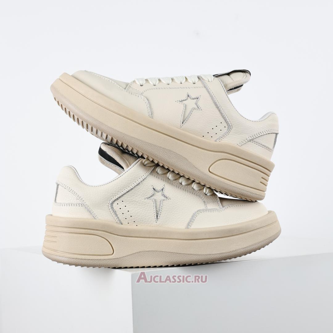 New Rick Owens x DRKSHDW TURBOWPN Low "Egret" 172343C-3 Shoes