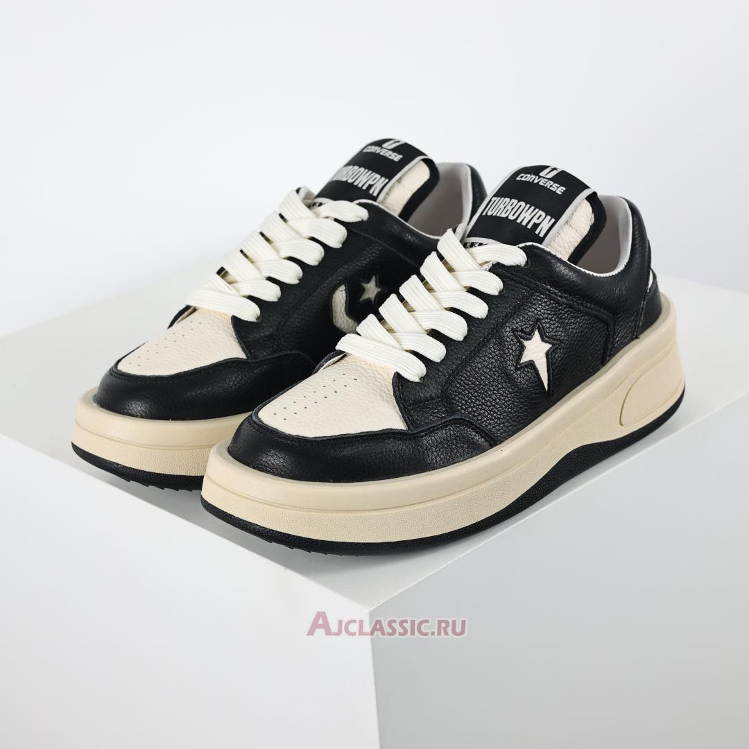 New Rick Owens x DRKSHDW TURBOWPN Low "Black Cloud Cream" DC02BX945CA03R0-921-2 Shoes