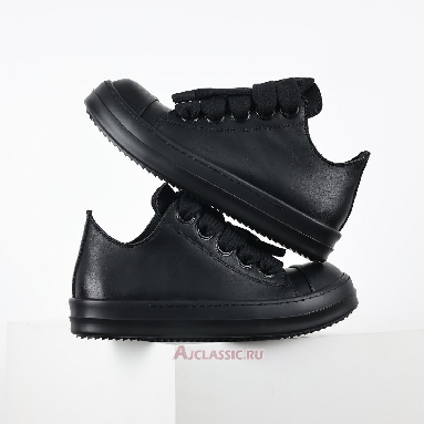 Buy Rick Owens Lido Jumbo Laced Low Black Black RR01D3893LCOW2-9999 Quality Reps Replicas Shoes