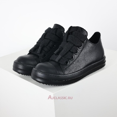 Buy Rick Owens Lido Jumbo Laced Low Black Black RR01D3893LCOW2-9999 Quality Reps Replicas Shoes
