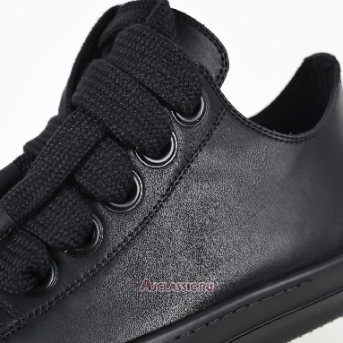Buy Rick Owens Lido Jumbo Laced Low Black Black RR01D3893LCOW2-9999 Quality Reps Replicas Shoes