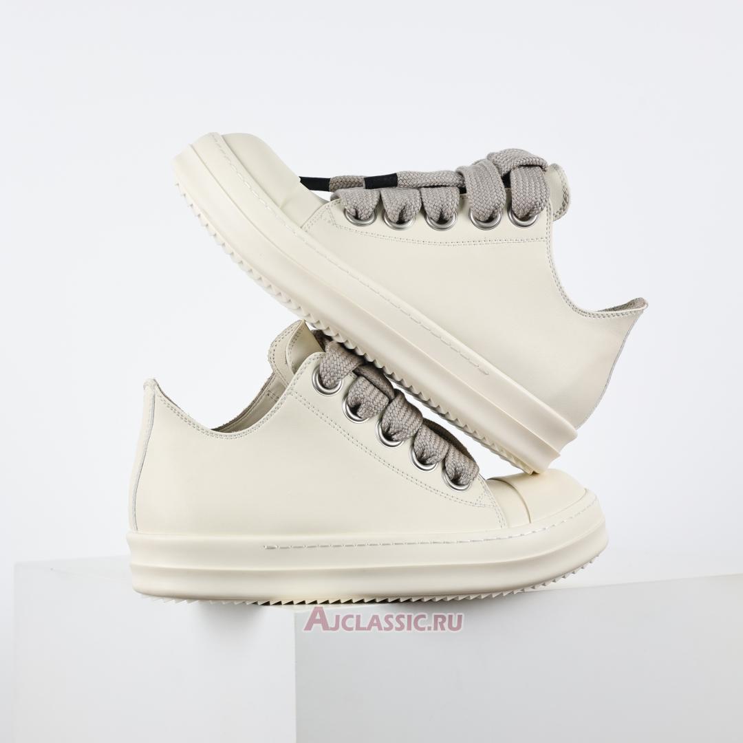 New Rick Owens Porterville Jumbo Laced Low "Milk" RU02D6893LCOW2-11811 Shoes