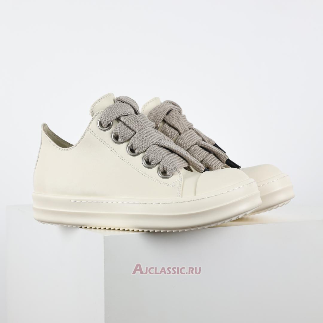 New Rick Owens Porterville Jumbo Laced Low "Milk" RU02D6893LCOW2-11811 Shoes