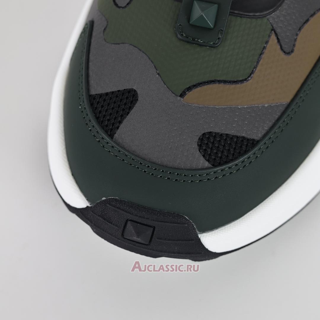 New Valentino Garavani True Act Low-Top Camouflage Sneaker "Military Green" 5Y2S0I62UPS_ZH9 Shoes