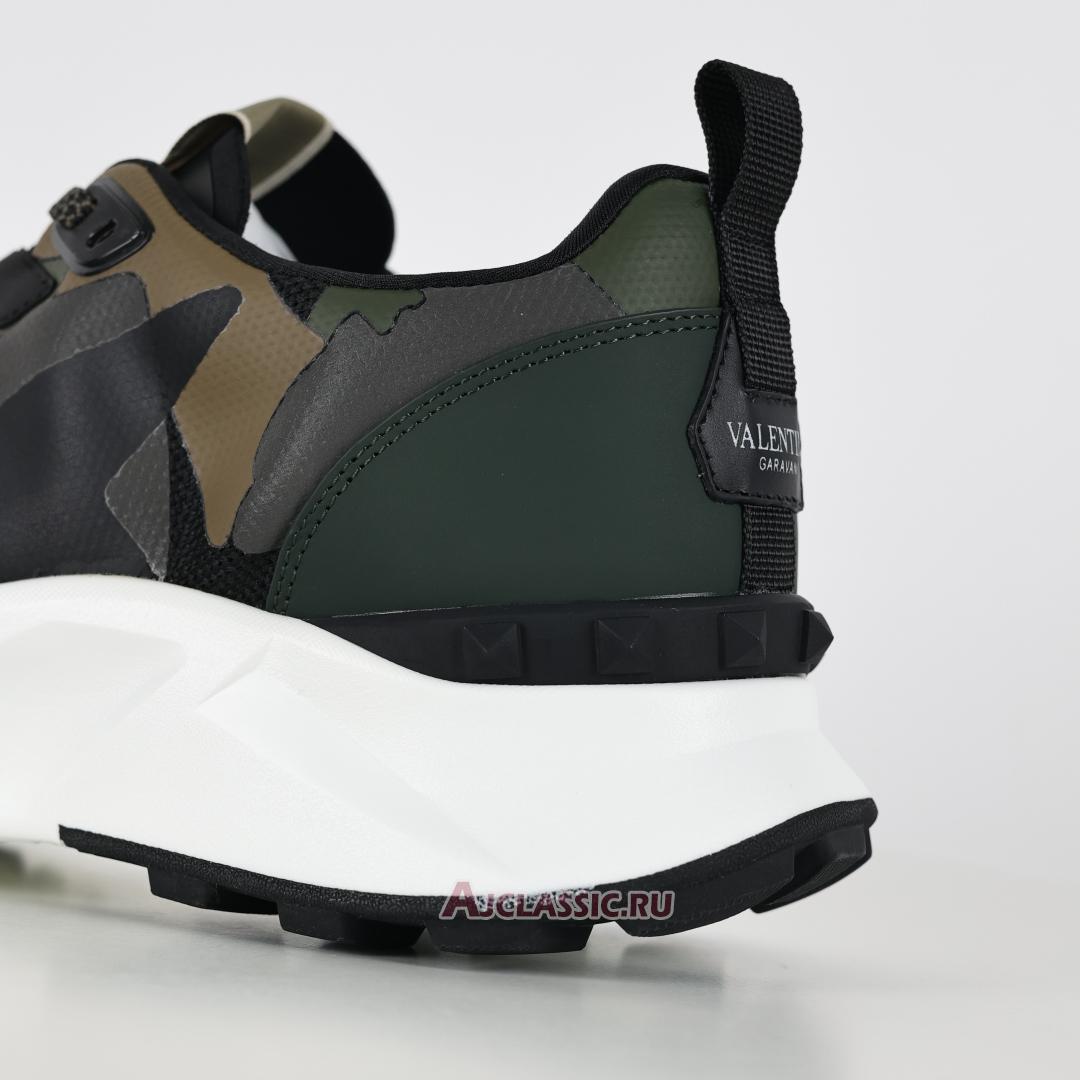 New Valentino Garavani True Act Low-Top Camouflage Sneaker "Military Green" 5Y2S0I62UPS_ZH9 Shoes