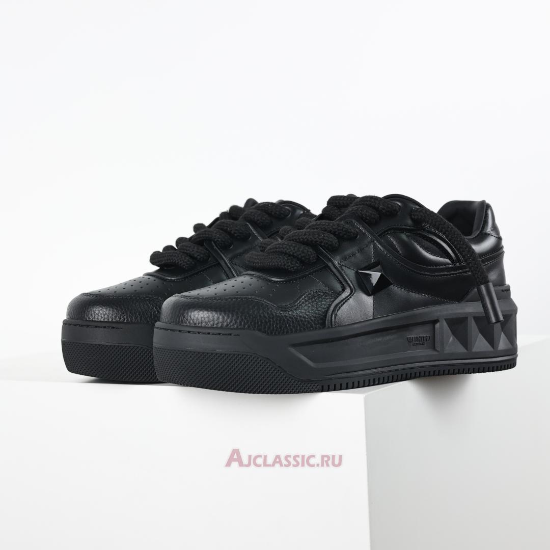 New Valentino Garavani ONE STUD XL Low-Top Sneaker "Black" 5Y2S0G37XTM_0NO Shoes
