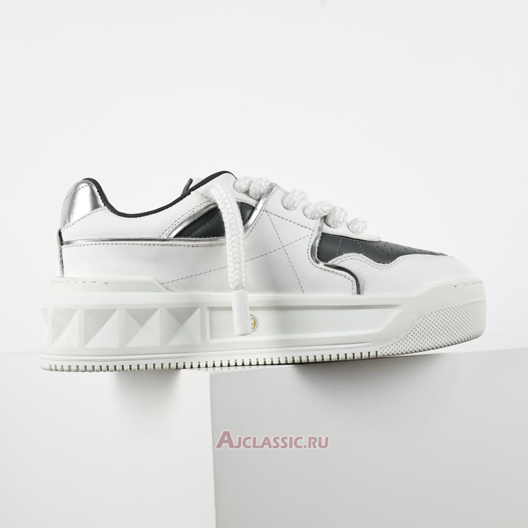 New Valentino Garavani ONE STUD XL Low-Top Sneaker "White Grey" 5Y2S0E71NWN_0N2-2 Shoes